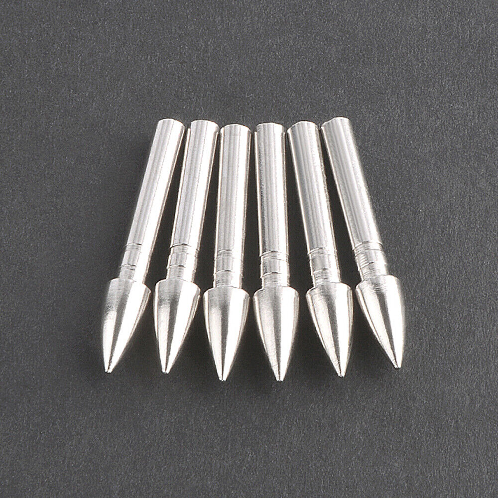 12pcs 62gr Archery Insert Arrowheads 4.2mm Arrow Shaft Point Tips Practice Broadheads